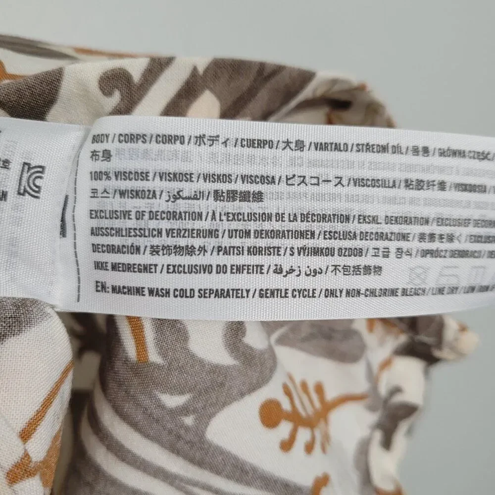 Abercrombie & Fitch Size XS Men's Button Shirt Camp Short Sleeve Floral Multi - Picture 11 of 12